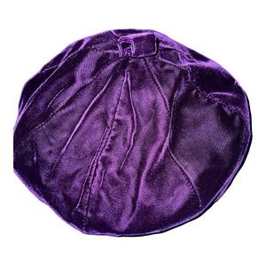Purple Velvet Vintage Beret